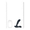 Vibrating and Tapping Silicone Prostate Massager with Ball Stimulator - Black